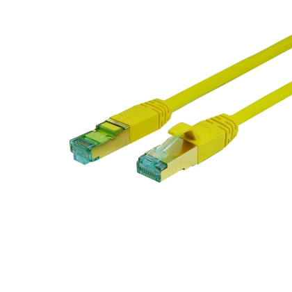 ProfiPatch Patchkabel Cat.8.1 S/FTP RJ45 TPE superflex PiMF LSZH 2000MHz 40GB gelb 10m