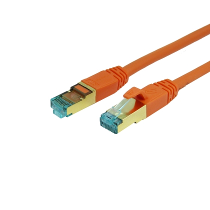 ProfiPatch Patchkabel Cat.8.1 S/FTP RJ45 TPE superflex PiMF LSZH 2000MHz 40GB orange 15m