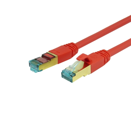 ProfiPatch Patchkabel Cat.8.1 S/FTP RJ45 TPE superflex PiMF LSZH 2000MHz 40GB rot 10m