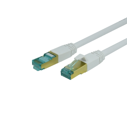 ProfiPatch Patchkabel Cat.8.1 S/FTP RJ45 TPE superflex PiMF LSZH 2000MHz 40GB weiß 1,5m