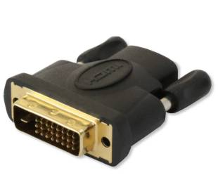 HDMI Buchse auf DVI-D 24+1 dual link Stecker Techly IADAP-DVI-HDMI-F