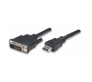 HDMI zu DVI-D Anschlusskabel schwarz 5m Techly ICOC-HDMI-D-045