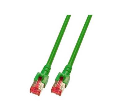 Patchkabel Cat.6 S/FTP RJ45 DSL Ethernet TV Netzwerk LAN 5GB grün 1m