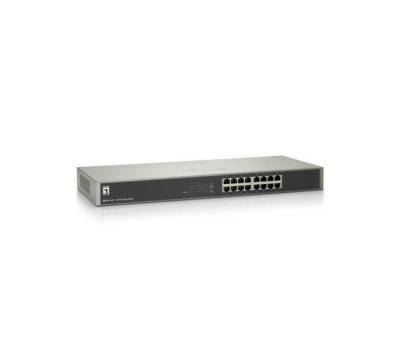 LevelOne 16-Port Gigabit Ethernet Switch 19 Zoll rackfähig