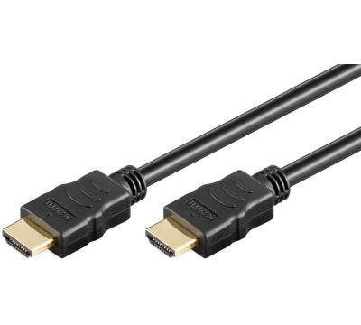 Techly HDMI Kabel High Speed mit Ethernet schwarz 0,5m