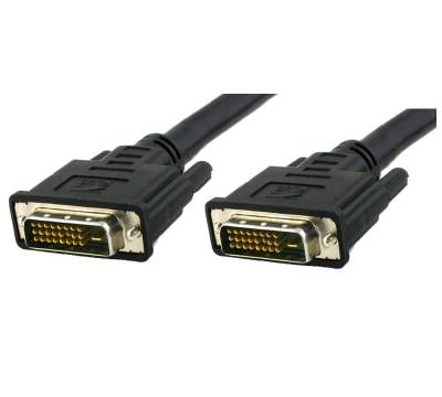 DVI-D Dual-Link Kabel Stecker/Stecker schwarz 0,5m Techly ICOC-DVI-8105