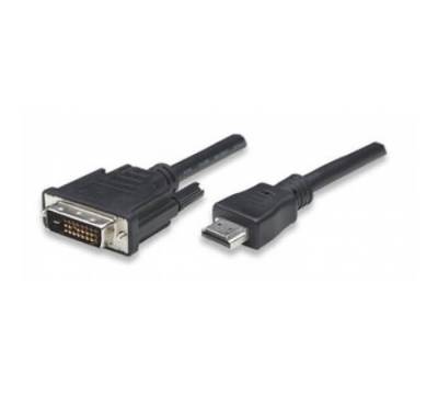 HDMI zu DVI-D Anschlusskabel schwarz 5m Techly ICOC-HDMI-D-045