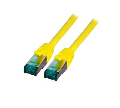 Patchkabel Cat.6A S/FTP LSZH DSL Ethernet TV Netzwerk LAN 10GB gelb 3m