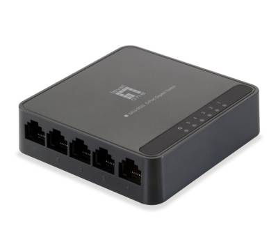 LevelOne 5-Port Gigabit Ethernet Switch GEU-0522