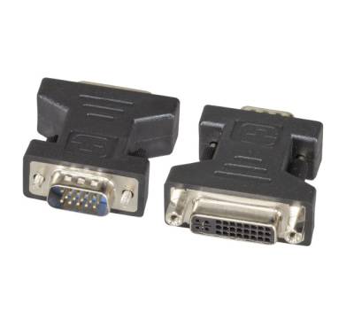 DVI 24+5 / VGA Adapter DVI-A 24+5 Buchse auf VGA HD15 Stecker