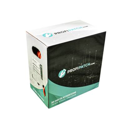 ProfiPatch Pullout-Box Verlegekabel Netzwerkkabel Cat7 S/FTP(PIMF) 1000Mhz 10GB Simplex 100m