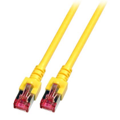 Patchkabel Cat.6 S/FTP RJ45 DSL Ethernet TV Netzwerk LAN 5GB gelb 1m