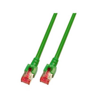 Patchkabel Cat.6 S/FTP RJ45 DSL Ethernet TV Netzwerk LAN 5GB grün 0,15m