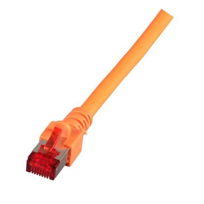 Patchkabel Cat.6 S/FTP RJ45 DSL Ethernet TV Netzwerk LAN 5GB orange 0,5m