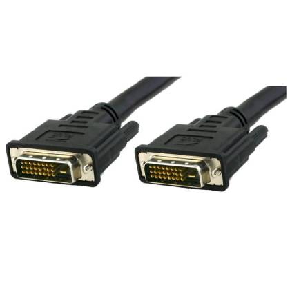 DVI-D Dual-Link Kabel Stecker/Stecker schwarz 0,5m Techly ICOC-DVI-8105