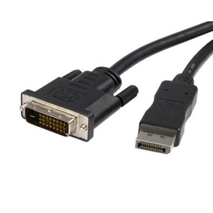 DisplayPort 1.1 auf DVI Anschlusskabel schwarz 2m Techly ICOC-DSP-C-020