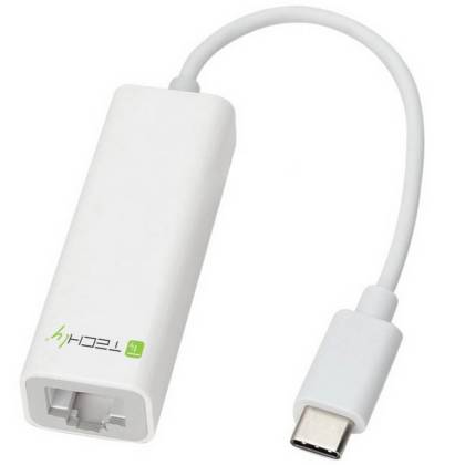 Adapter USB3.1 Type C M auf RJ45 Gigabit Ethernet Techly IADAP-USB31-ETGIGA