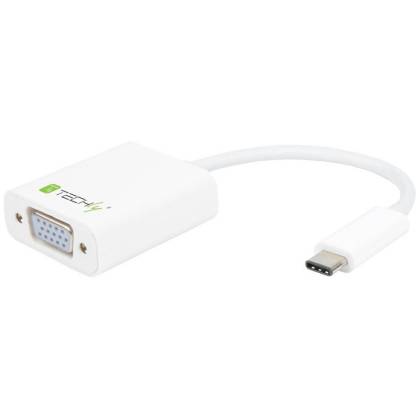 Konverter Kabel Adapter USB3.1 Type CM auf VGA F Techly IADAP-USB31-VGA