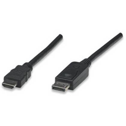 DisplayPort 1.1 auf HDMI Anschlusskabel schwarz 1m Techly ICOC-DSP-H-010