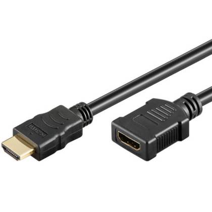 HDMI HighSpeed Verlängerungskabel+Ethernet schwarz 1,8m Techly ICOC-HDMI-EXT018