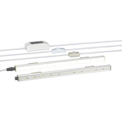 LED Magnetleuchte + Anschlussset 230V + IR-Sensor + Schalter für Netzwerkschrank