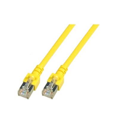 Patchkabel Cat.5e SF/UTP PVC RJ45 DSL Ethernet TV Netzwerk LAN 2,5GB gelb 1,5m