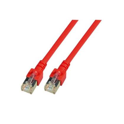 Patchkabel Cat.5e SF/UTP PVC RJ45 DSL Ethernet TV Netzwerk LAN 2,5GB rot 2m