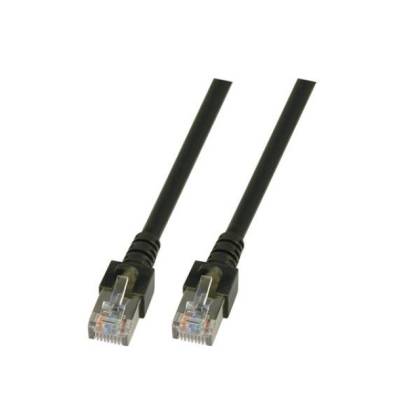 Patchkabel Cat.5e SF/UTP PVC RJ45 DSL Ethernet TV Netzwerk LAN 2,5GB schwarz 3m
