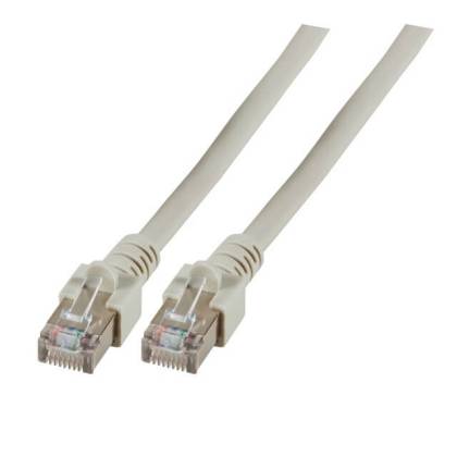 Patchkabel Cat.5e SF/UTP PVC RJ45 DSL Ethernet TV Netzwerk LAN 2,5GB grau 0,5m