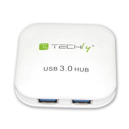 USB 3.0 Super Speed Hub 4-Port Techly IUSB3-HUB4-WH