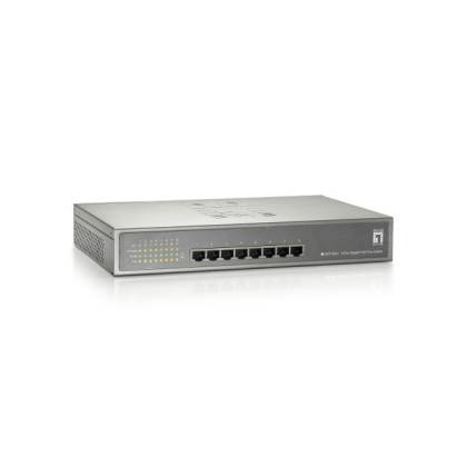 LevelOne 8-Port Gigabit Ethernet PoE+ Switch (240W)