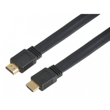 HDMI High Speed mit Ethernet Flachkabel 4K 60Hz Techly ICOC-HDMI2-FE-xxxTY 0,5m-5m