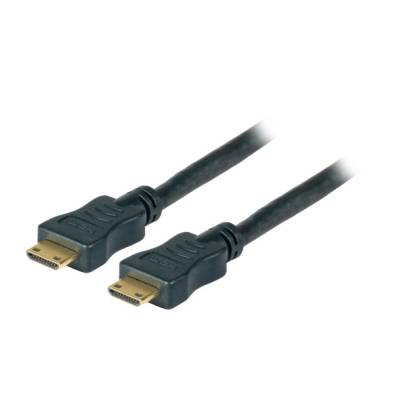 HighSpeed HDMI 1.3 Anschlusskabel mit Ethernet Mini-C Stecker auf Mini-C Stecker schwarz 1m | 2m | 3m | 5m