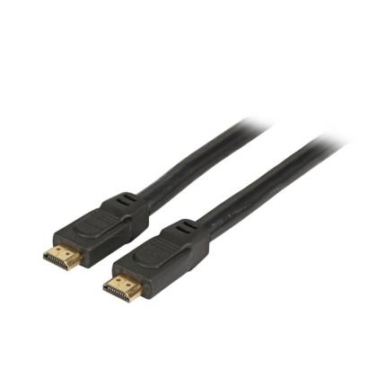 HighSpeed HDMI 2.0 Anschlusskabel Ultra HD mit Ethernet 4K 60Hz HDMI A Stecker auf HDMI A Stecker schwarz 1m