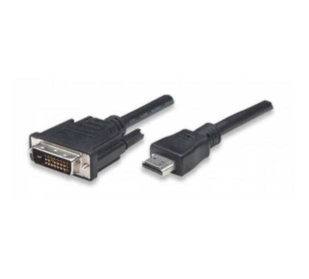 Techly HDMI zu DVI-D Anschlusskabel schwarz 1,8m