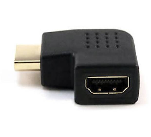 Techly HDMI Adapter R 90° Stecker/Buchse
