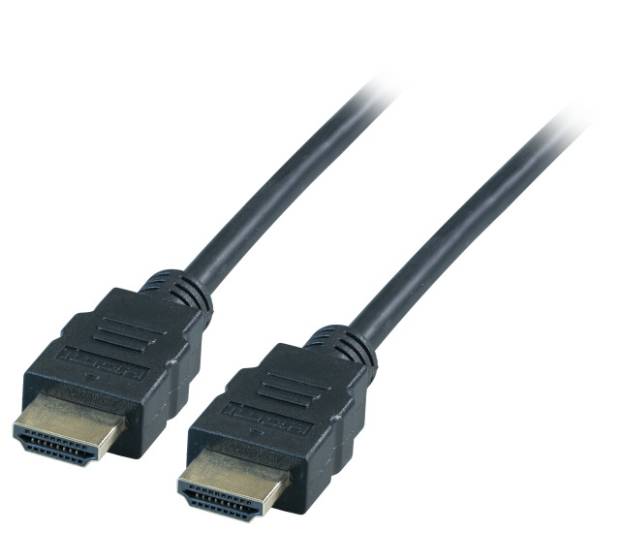 HighSpeed HDMI 1.4 Anschlusskabel Full HD mit Ethernet 4K 30Hz HDMI A Stecker auf HDMI A Stecker schwarz 3m