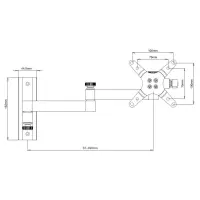 wall bracket for lcd tv led 13 inch - 30 inch tilting 3 join
