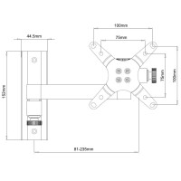 Techly Wandhalterung für LCD TV LED 13"-30" n