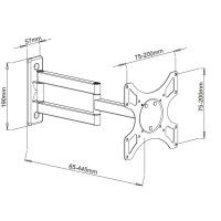 Techly Wandhalterung für LCD TV LED 19"-37" n