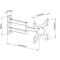 Techly Wandhalterung für LCD TV LED 19"-37" n
