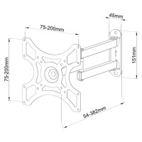 Techly Wandhalterung für LCD TV LED 19"-37" n