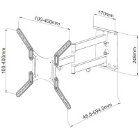 Techly Wandhalterung für LCD TV LED 23" - 55"