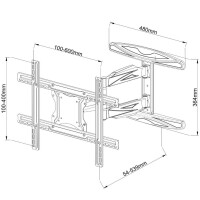 Techly Wandhalterung für LCD TV LED 40" - 65"