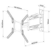 Techly Wandhalterung für LCD TV LED 23" - 55"