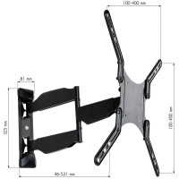 Techly Wandhalterung für LCD TV LED 23" - 55"
