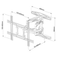 Techly Wandhalterung für LCD TV LED 40" - 80"