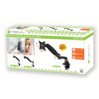 Techly Schreibtischhalterung mit Gasfeder f. 1 LCD TV LED 15