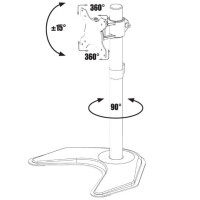 Techly Schreibtischhalterung für 1 LCD TV LED 13 "