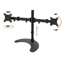 desk stand for 2 monitor 13-27 inch with base h.400m 2